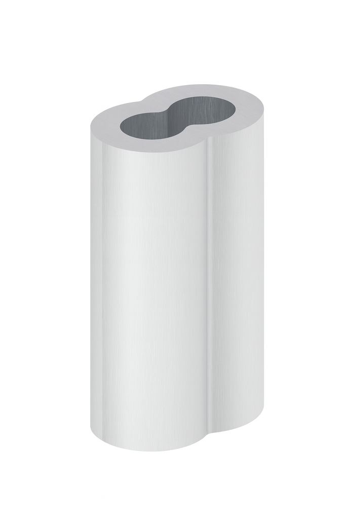 Clip P/Cable Aluminio 1/8¨ (3MM) (2)