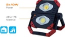 Reflector 20W Recargable 2*10W 2300LM B43312 230 LM 3.75V 5AH (2)