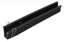 Riel Magnético Externo T2510 BK "LAIKO" 2 MT 31*42 mm Recesado Negro Pequeño (2)