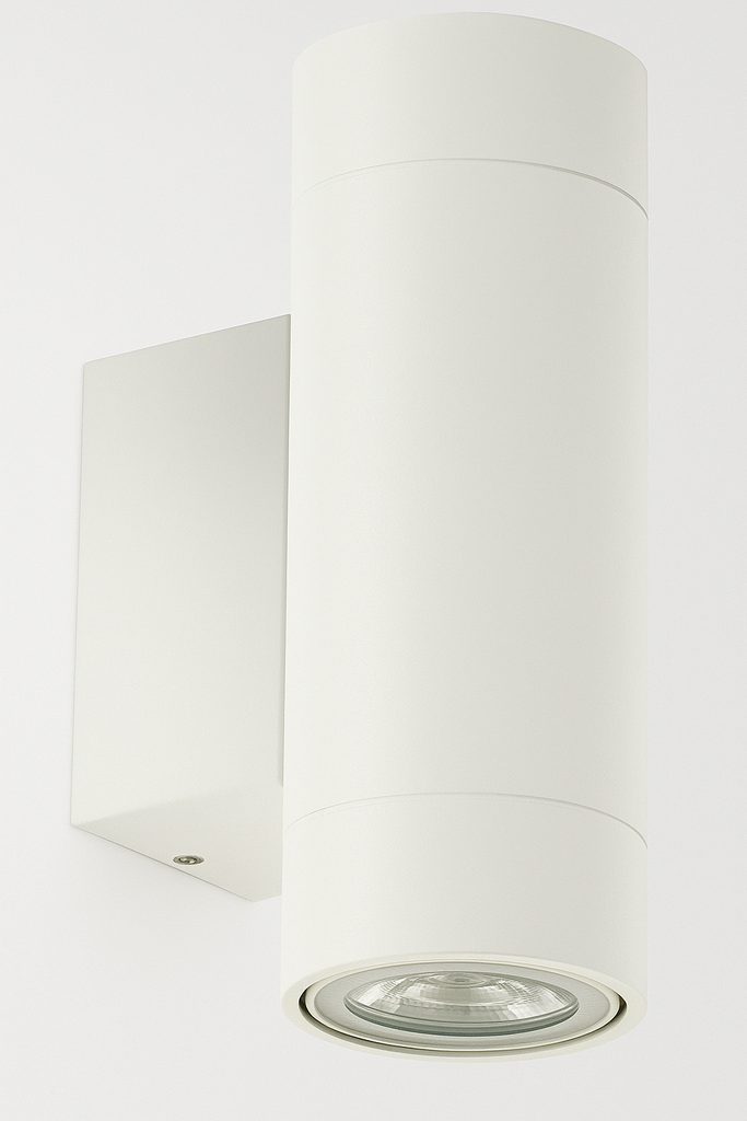 Aplique GU-10 BY-5019 Blanco 62 x 155*110 IP-65 UP-Down Redondo EVOLIGHT (2)