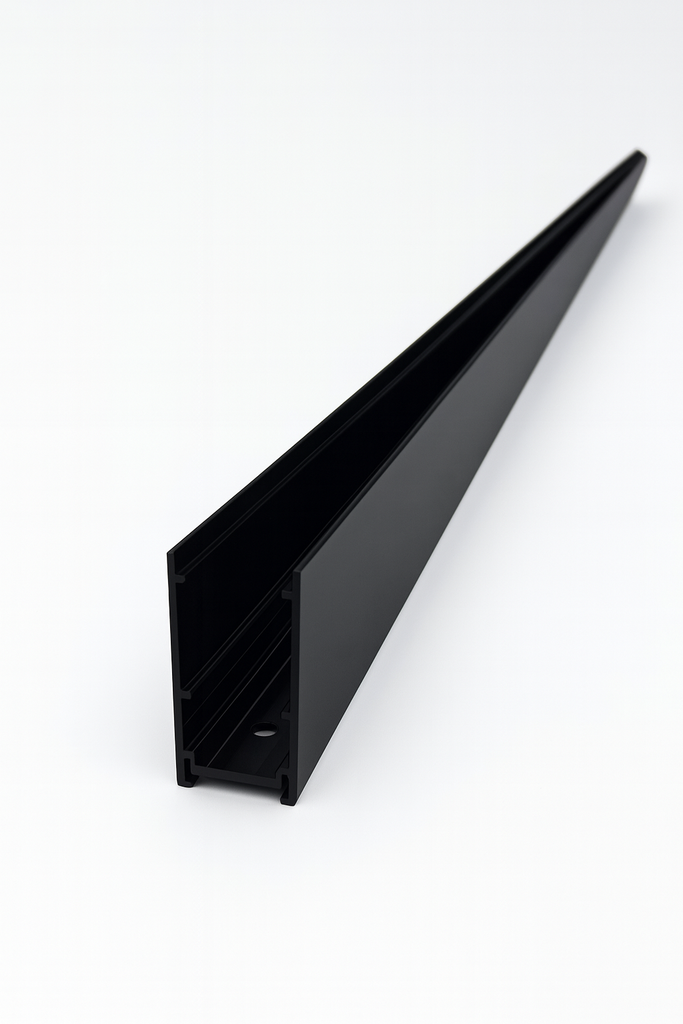 Riel Magnético de Superficie L20-B 3MT 27X53mm Negro (2)