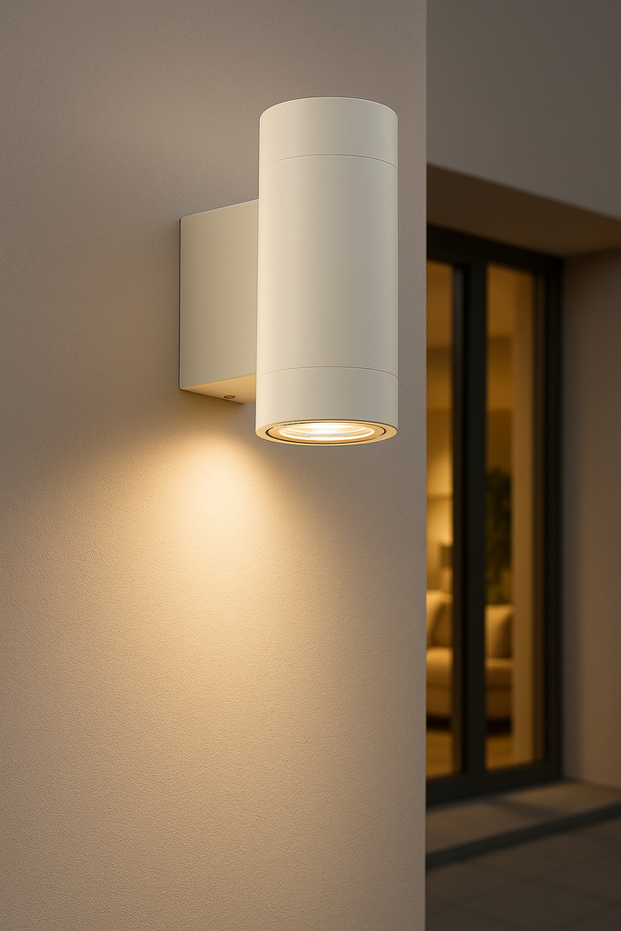 Aplique GU-10 BY-5019 Blanco 62 x 155*110 IP-65 UP-Down Redondo EVOLIGHT (4)