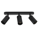 Foco Superficie GU-10 TS205S-3 BK Negro 3/1 Acero 220MM (2)