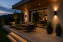 Aplique GU-10 BY-B5018 Negro 60 x 155 IP-65 UP-Down Redondo EVOLIGHT (3)