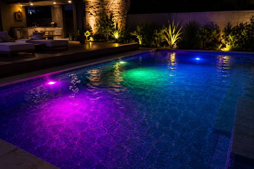 Lampara Sumergible LED Superficie IP68 18W PAR-56 RBG 12V P/Piscina (3)
