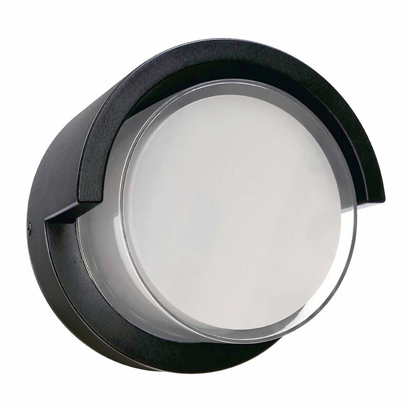 Aplique 12w 3000K LBD23060-12 BK 169*100 IP-65 Negro C/Protección (2)