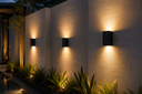 Aplique GU-10 TS127SA-2 Negro UP-Down 80x152 Cuadrado EVOLIGHT IP-65 Aluminio (4)