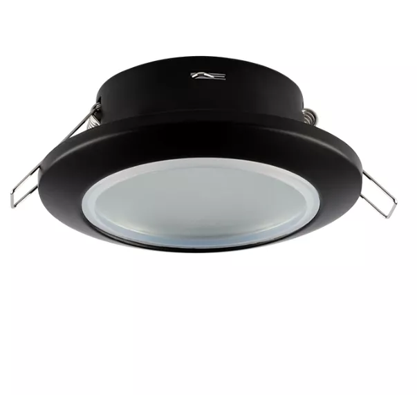 Empotrable Gu-10 TS-06 BK IP-65 92 mm (70mm) PC Negro para Baños (2)