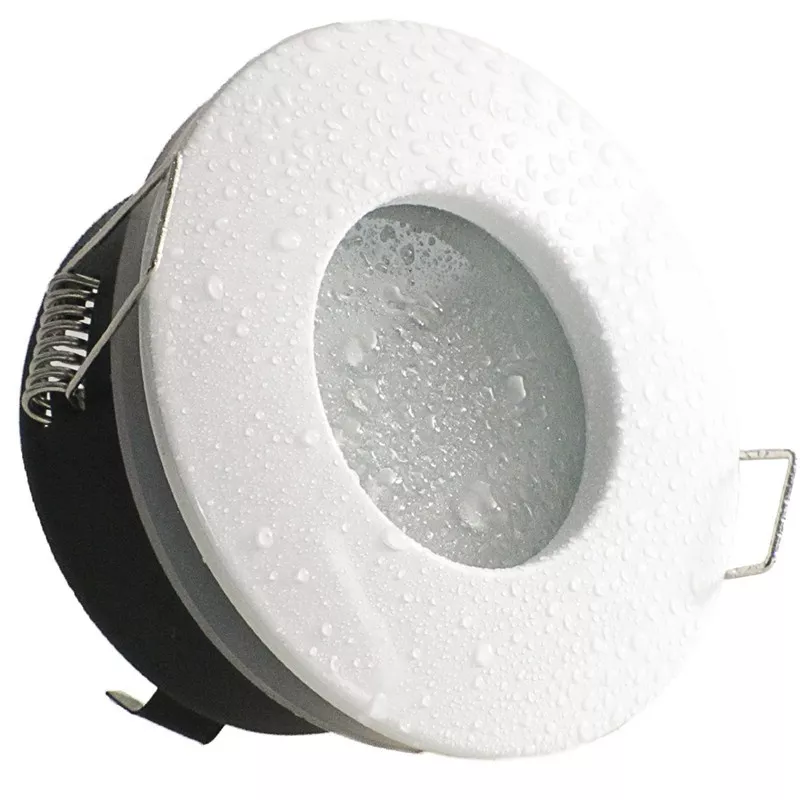 Empotrable Gu-10 TS-06 WH IP-65 92 mm (70mm) PC Blanca para Baños (2)