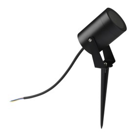 Lampara de jardin GU-10 LDC0830A-GU10 aluminio c/puya 248 mm IP-65 negra (3)