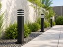 Baliza E-27 TB0460B 600x 140 mm Jardín Negra (Bolardo) (3)
