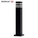 Baliza E-27 TB0460B 600x 140 mm Jardín Negra (Bolardo) (4)