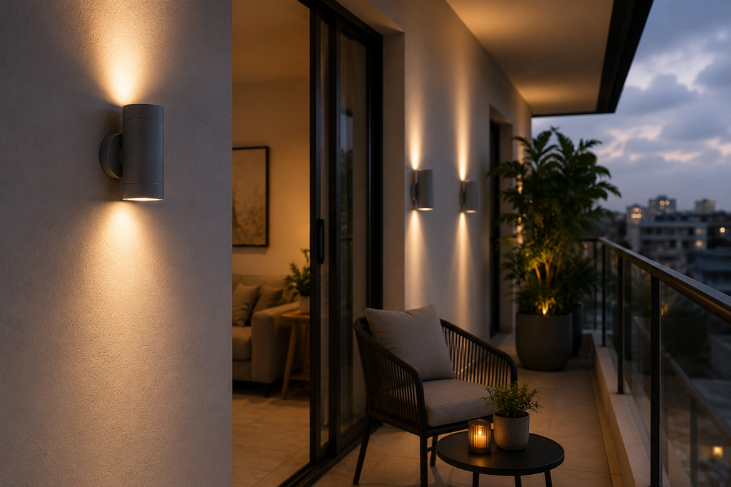Aplique GU-10 BY-B5020 Gris 62 x 155 IP-65 UP-Down Redondo Evolight (3)