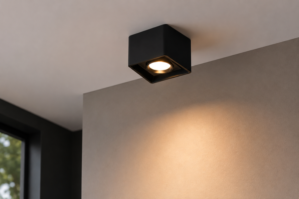 Foco Superficie GU-10 D27425 Basculante, BK negro 96X100 PC ROOMLUX (3)
