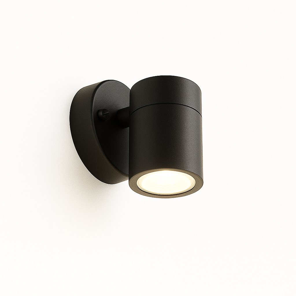 Aplique GU-10 TS10-1 NEGRO IP-65 Down Redondo PC EVOLIGHT (3)