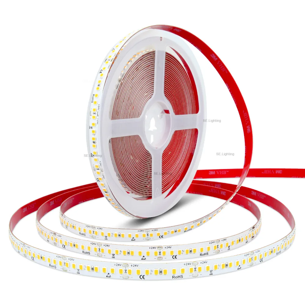 Cinta 3000k 24V 15W/MT SECOLA1 10M IP-20 SMD 2835 3M Rojo (2)