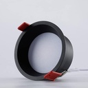 Empotrable 7W CCT LZ-HG720 Negra Recesada Frost 75 mm (84*47) 100-245v (2)