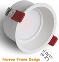 Empotrable 7W CCT LZ-HG720 Blanca Recesada Frost 84x47mm 100-245v (2)
