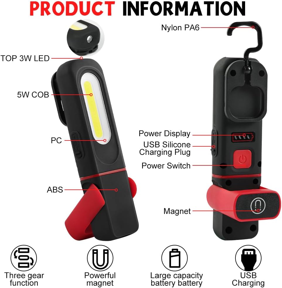 Foco recargable multifuncional de 3w S505 B43341 350 LM ROOMLUX (3)