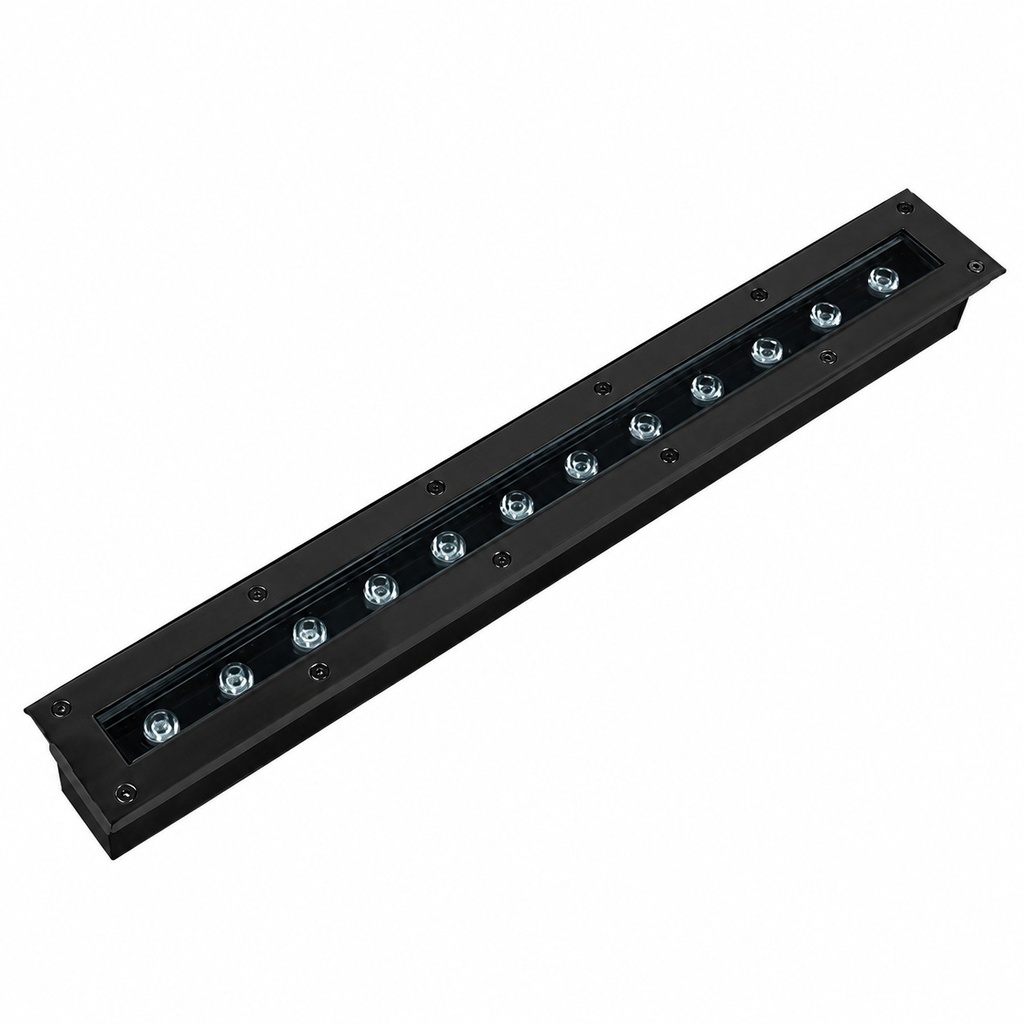 Empotrable de Piso 12w 2700k Negra BY-M6003 500X90mm Lineal 85-245V IP-65 30º Jardín (2)