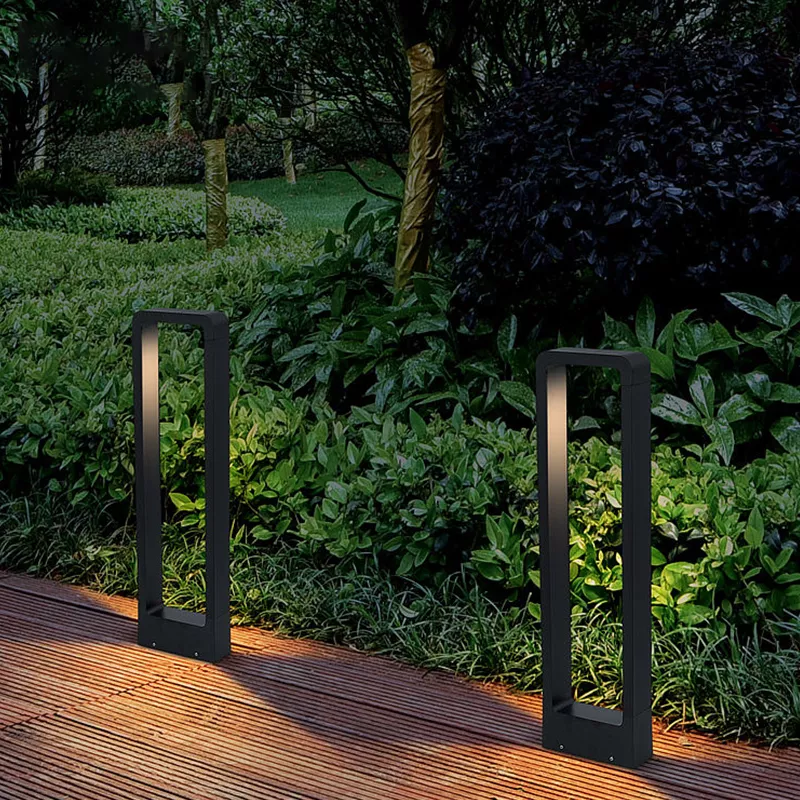 Baliza 10w JT-15338 Jardín 2700K Negro 165*55*600mm 85-265v (3)