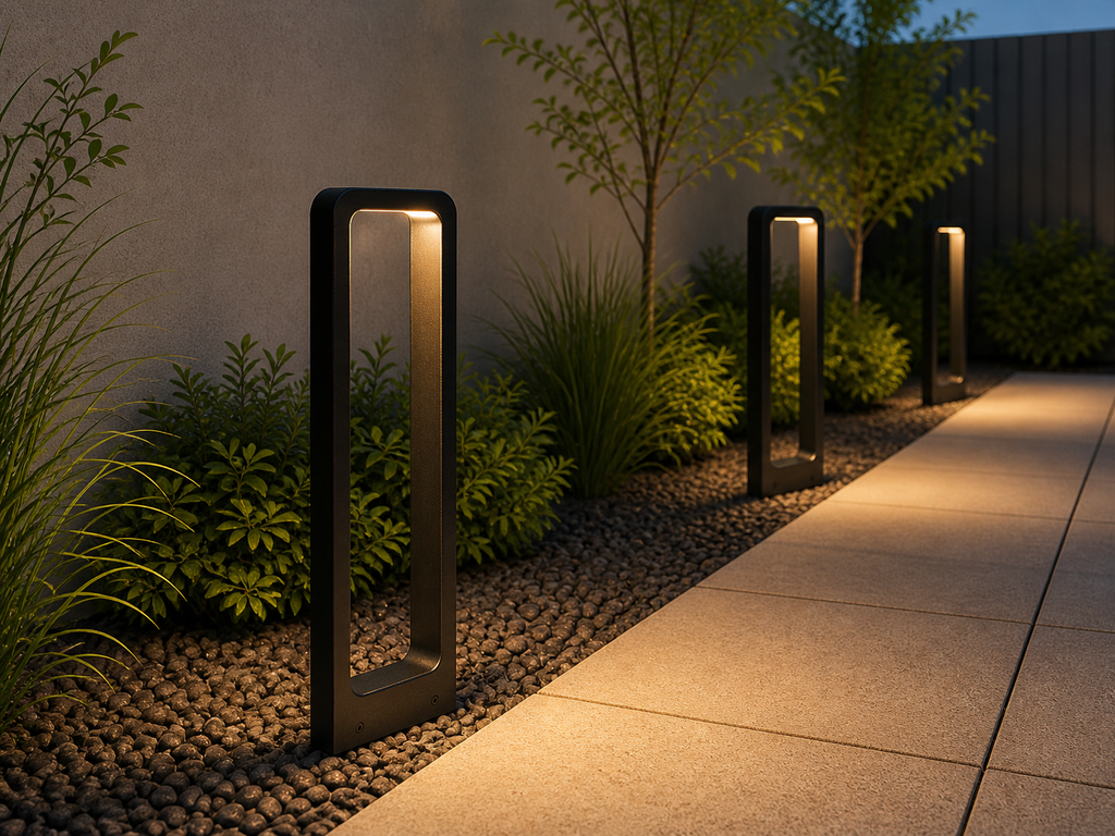 Baliza 10w JT-15338 Jardín 2700K Negro 165*55*600mm 85-265v (4)