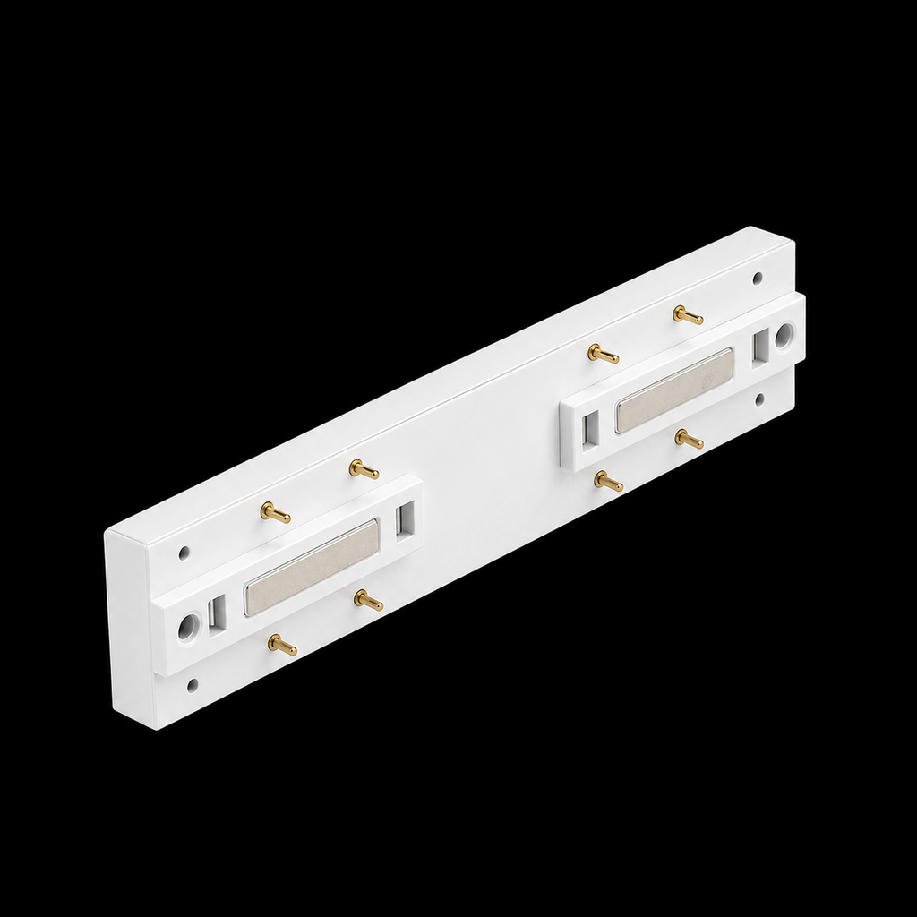 Conector Recto T23A03 WH Magnético para Riel T2510 123*26*11mm Blanco ULTRA (2)