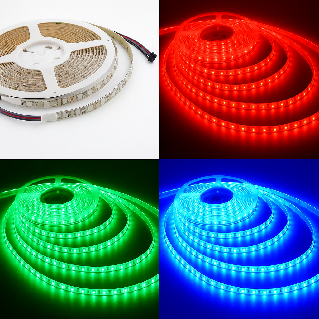 Cinta 14.4W RGB 5MTS SMD 5050 60 LED IP-20 lx (2)