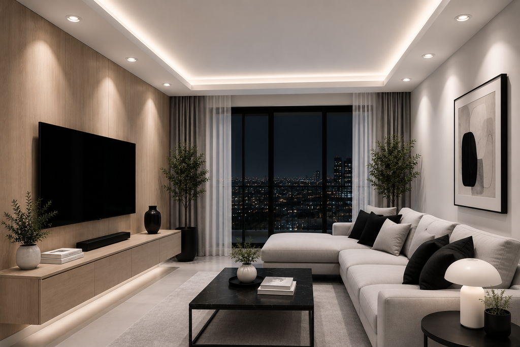 Empotrable Basculante GU-10 TS30S Recesada WH Blanca 65 mm (75x45) PC EVOLIGHT (MR-11) (3)