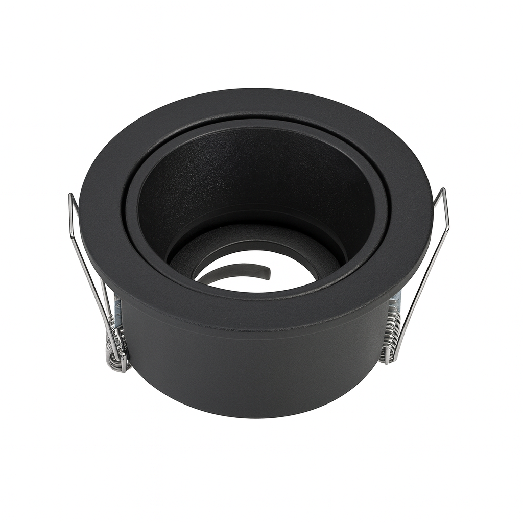 Empotrable Basculante Ø CS57-A G5.3 Recesada Negro Ø 80mm (90*53.5) EVOLIGHT (2)