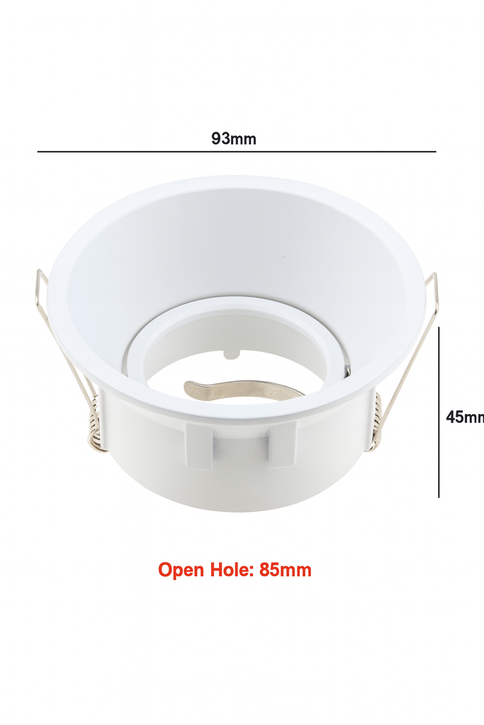 Empotrable Basculante 911R redondo Blanca Aluminio (2)