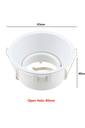 Empotrable Basculante 911R redondo Blanca Aluminio (2)