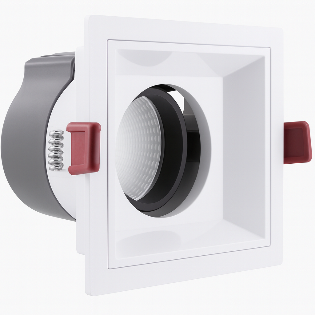 Empotrable 5W 3000K LZ-KZ3002F LED Blanco Recesada 68*68 mm 36º 110-265V (55mm) (2)