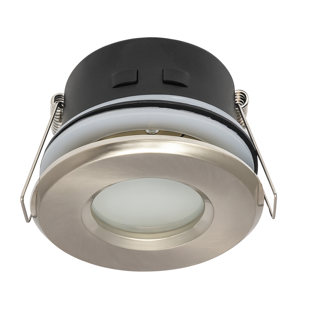 Empotrable GU-10 TS-75 SN IP-65 82 mm (70mm) Acero para Baños (2)