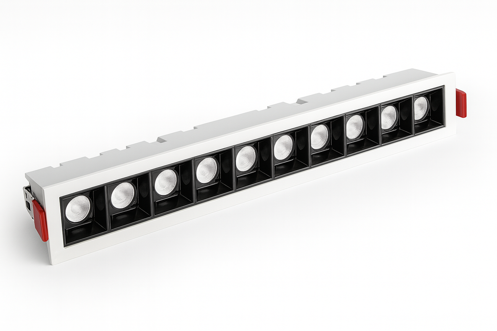 Empotrable Lineal DOTS 20W 3000K 280X37MM Blanco/Negro 30°85-265V Recesada LZ-XD600 (2)