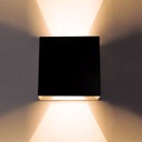 Aplique 2W 3000K Mini Cubo LCW3420-2 BK 50*40Mmm Negro 100-240V EVOLIGHT IP-65 (3)