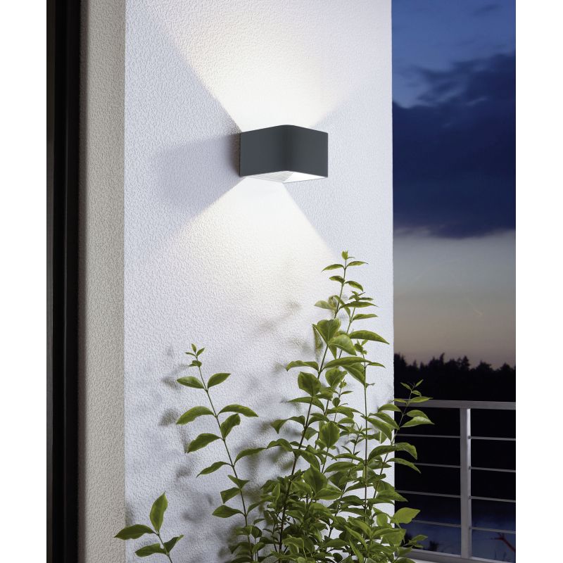 Aplique 2W 3000K Mini Cubo LCW3420-2 BK 50*40Mmm Negro 100-240V EVOLIGHT IP-65 (4)