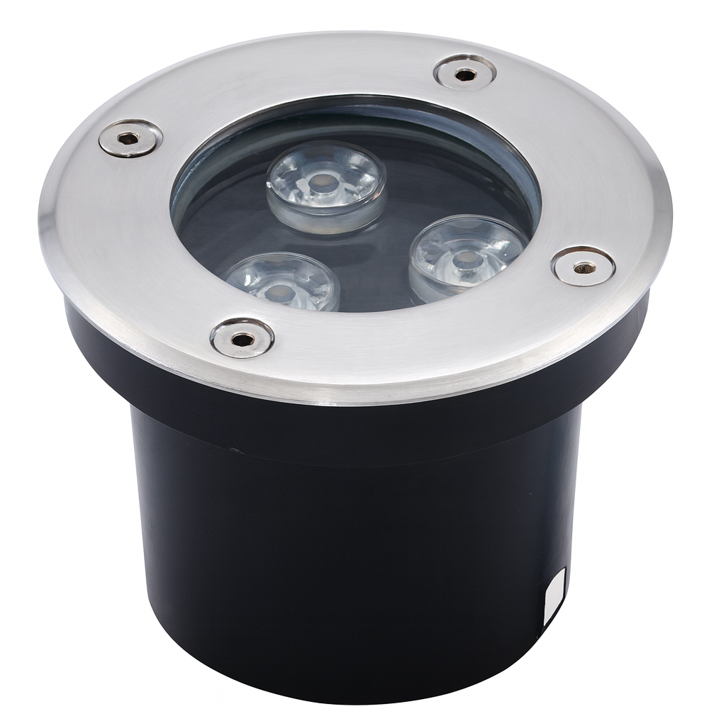 Empotrable de Piso 3w 0419/LCW3420 Inoxidable 3000K 80mm W X 75mm H 85-265V (2)