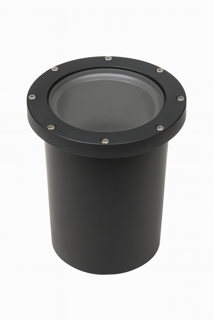 Empotrable Piso E-27 JT-15602 PAR-38 material de fibra de vidrio negra (2)