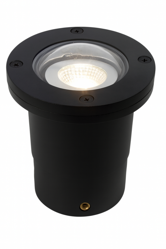 Empotrable Piso E-27 JT-15623 PAR-20 Cuerpo de fibra de vidrio 114mm x 144 mmh Negra (2)