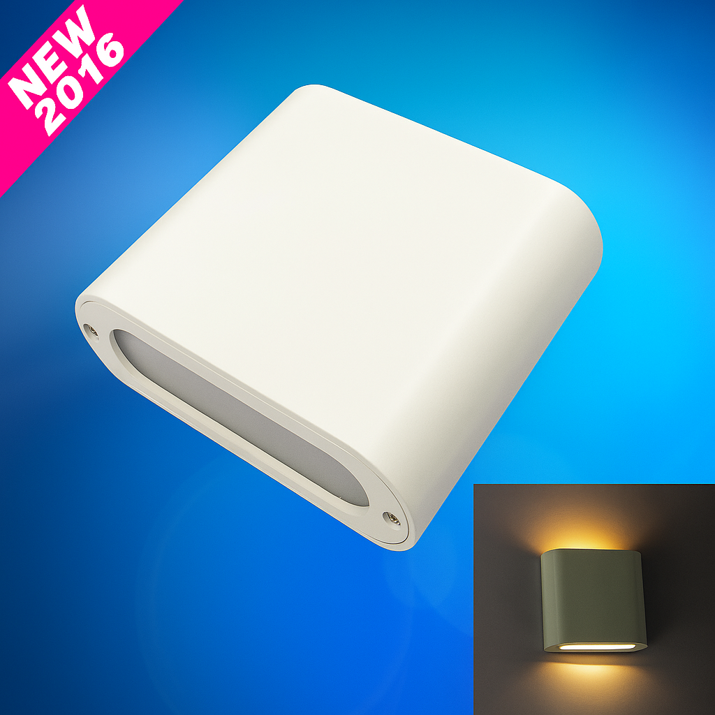 Aplique 3w 3000K BY-B5032 Blanco 3X3W LED UP-DOWN Rectangular IP-54 60º 112mm x 90mm 3000k (2)