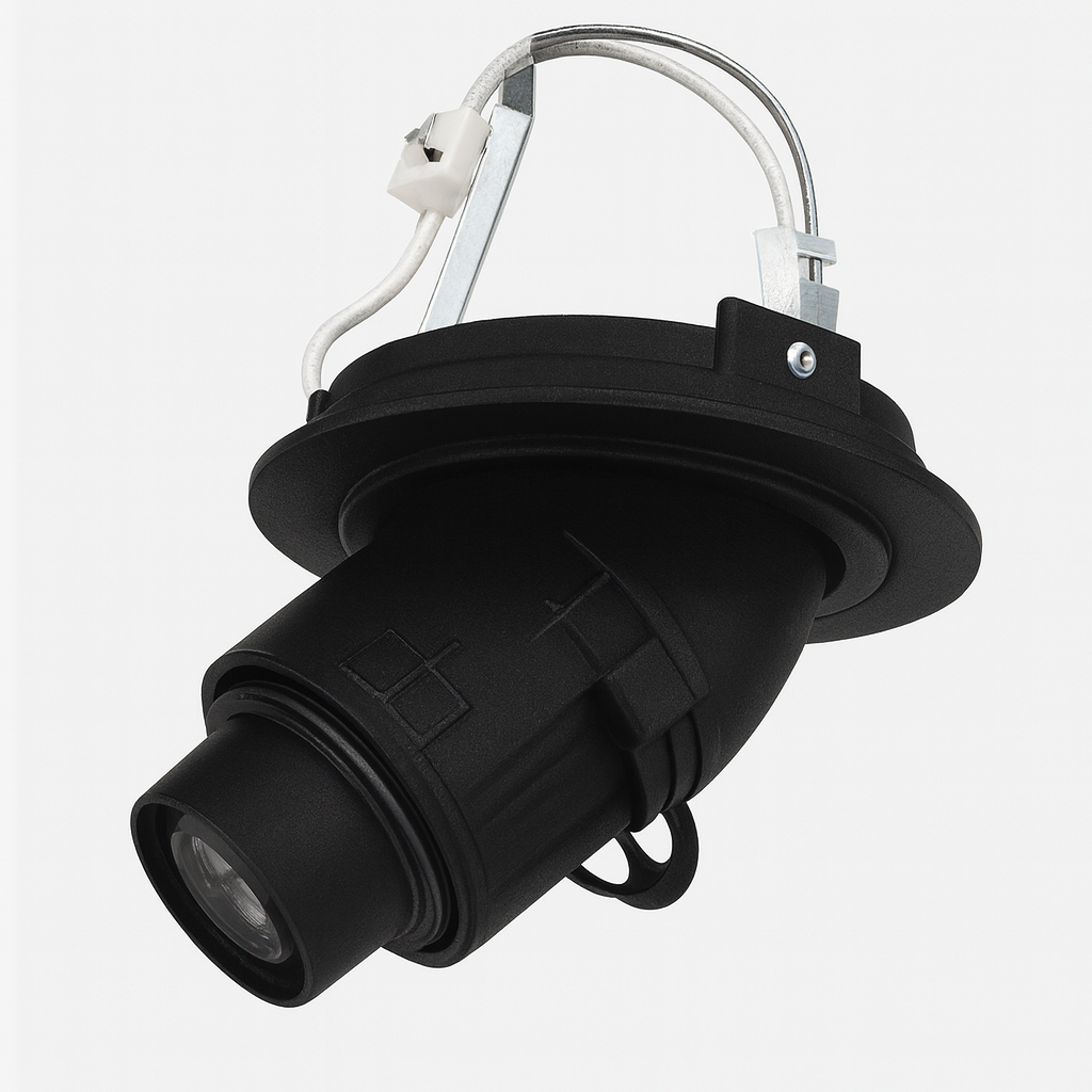 Empotrable Basculante MR-16 WH Con Lente Óptica (2)