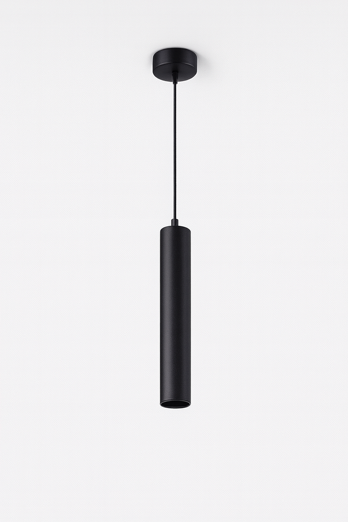 Lampara Suspendida GU-10 TS188-300 mm NEGRA (2)