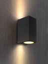 Aplique 6w 3000k LCW0220S LED 2X3W 3000K Up&amp;Down Negro (2)