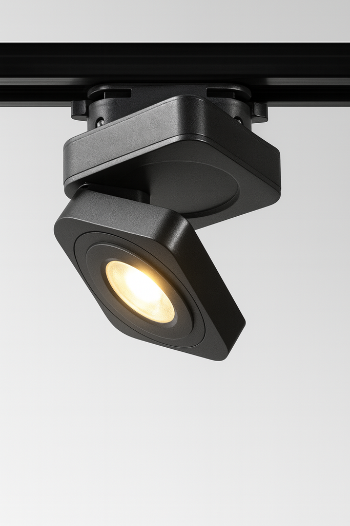 Foco Riel 23W CRI-90 3000K 1600lm Basculante Negra LCT0430-23 EVOLIGHT (2)