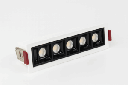 Empotrable Lineal DOTS 10W 3000K Dimeable 139X37mm Blanco/Negro 30° 85-265V Lineal Recesada BY-G2011 (2)