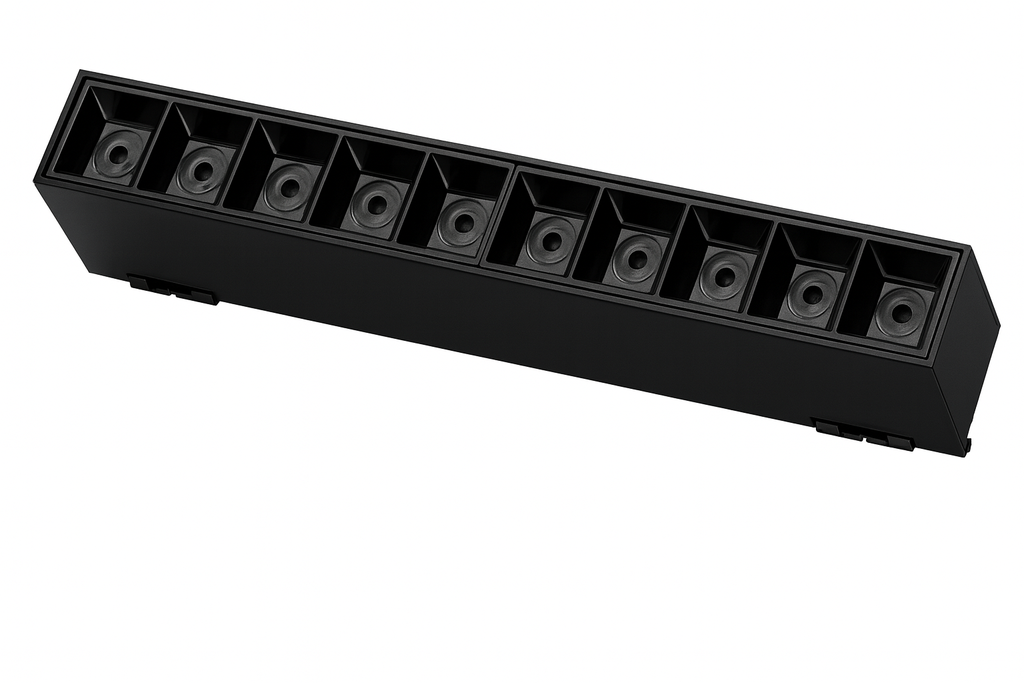 Lampara de Correa 24w 3000k LRX 0422A 24° 48v 605 mm Recesada Basculante Magnético (2)
