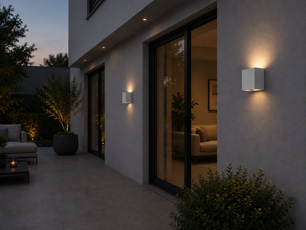 Aplique 6W 3000K LBD3010B-6X Cubo WH 2X3W Blanco 85-265V 2X3 IP-65 EVOLIGHT (3)