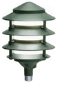 Lampara de Jardín Pagoda 4T E-27 JT-15224-FG Verde 1/2 NPT Con Niple de 1 FT y Puya (4)