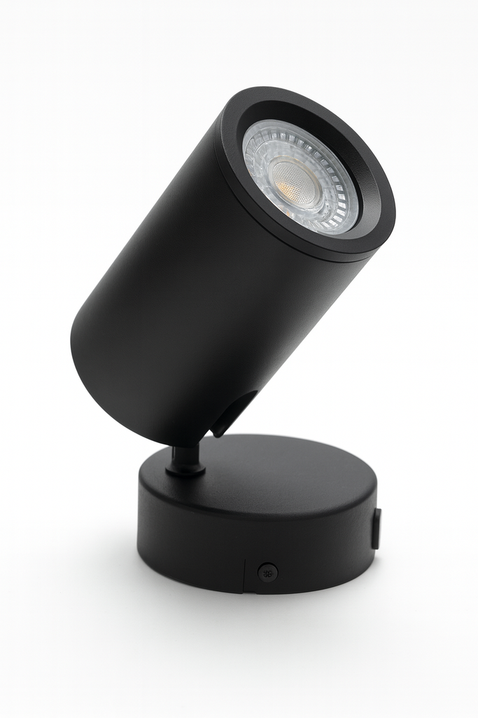 Foco Superficie GU-10 TS205B BK Negra 55*150 mm Aluminio EVOLIGHT (2)